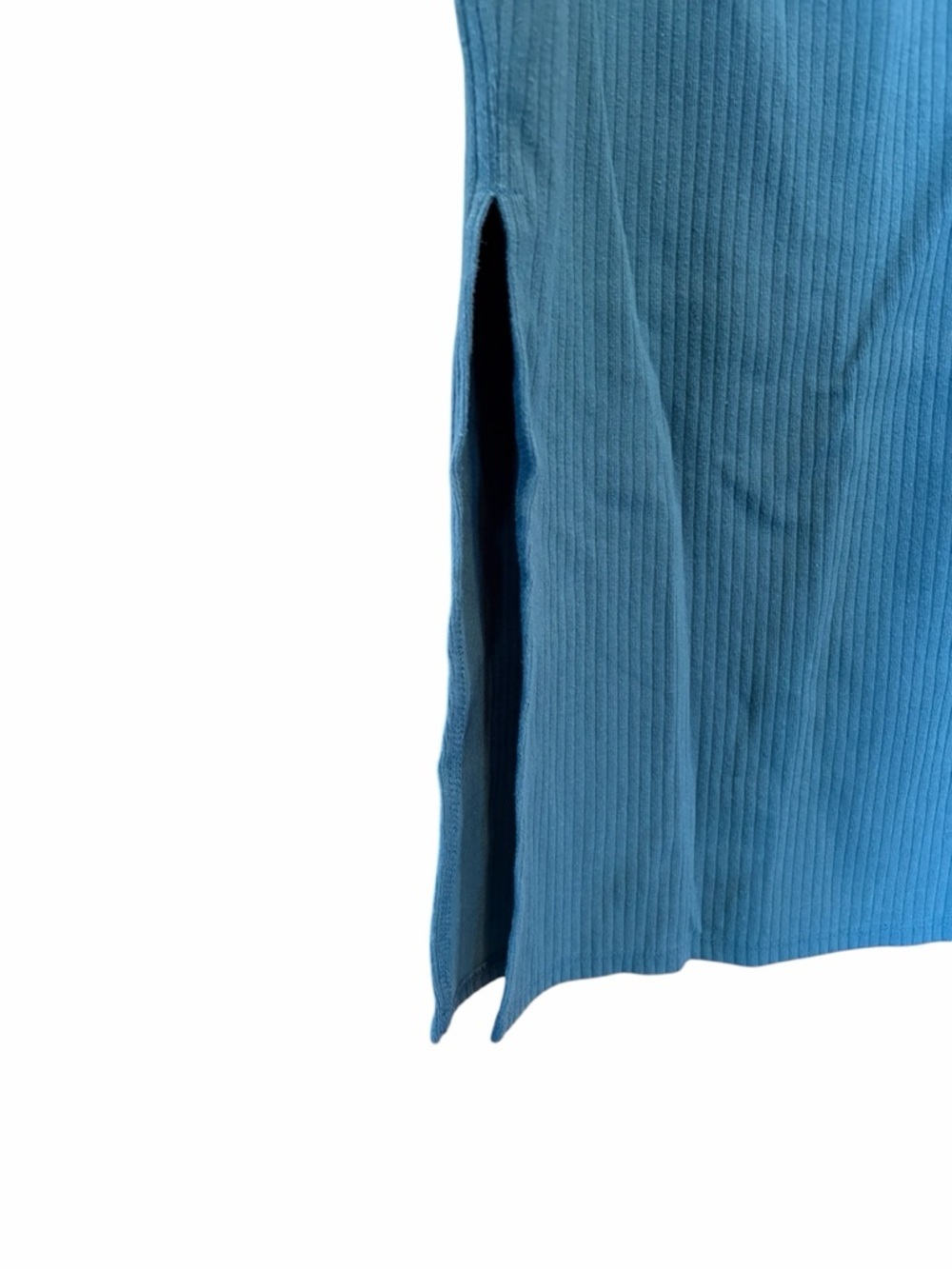 Ribbed Tank Midi Dress in Dark Teal - Picture 3 of 5